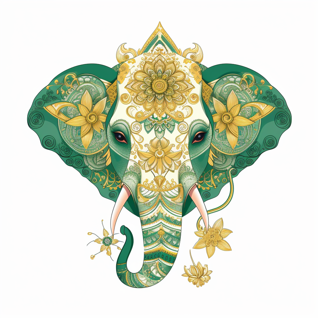 green elephant cliparts