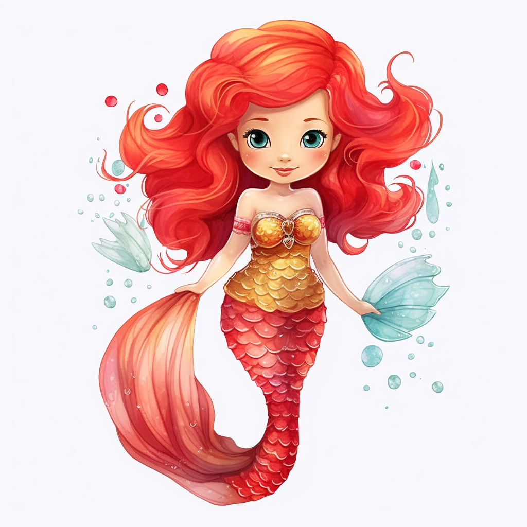mermaid girl cliparts
