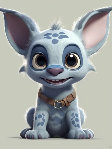 stitch ii cartoon clipart free download, in the style of kitty lange kielland, high detailed, greg olsen 8k resolution, light gray, 3d, photo realistic, hyper-realistic 8k