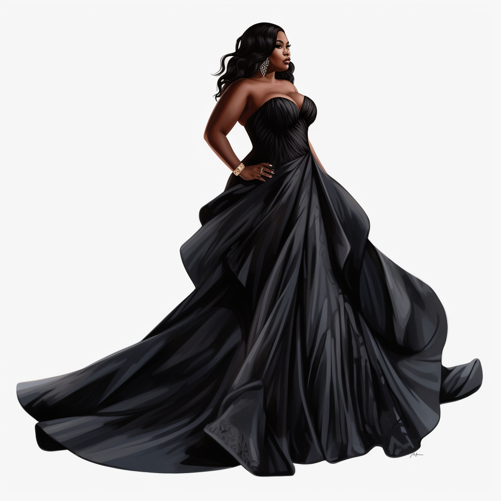 fat lady clipart