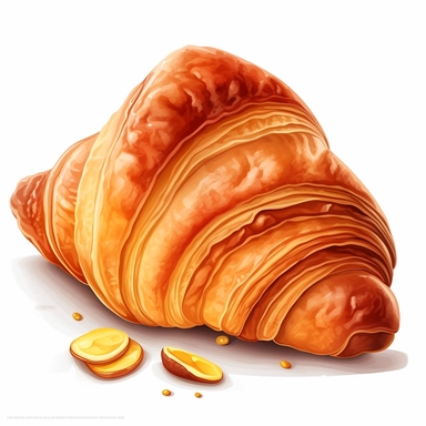 Croissant, clipart