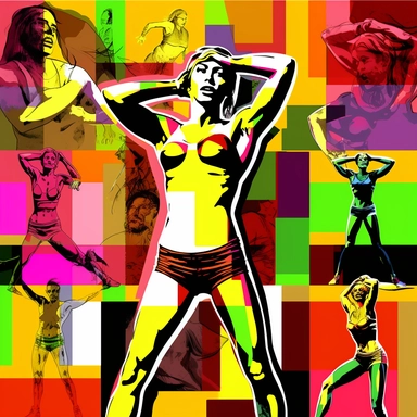 clipart popart Fitness Workout Strength Gym Athletic Sports Bodybuilding Cardio Yoga Pilates Cycling Swimming Outdoor Nature Active Muscles Energy Progress Success Motivation Inspiration