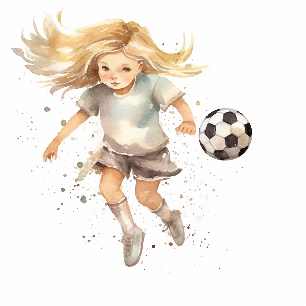girls soccer cliparts
