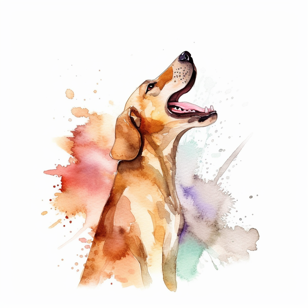dog barking clipart