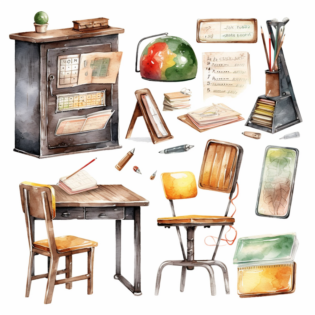desk school cliparts