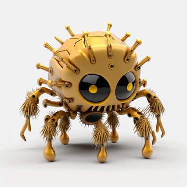 3D monster Cartoon in form of spider clipart mascot,transparent background, 128K,supermega pixel, insane detail, hyper detailed,huge details, UHD, 8K