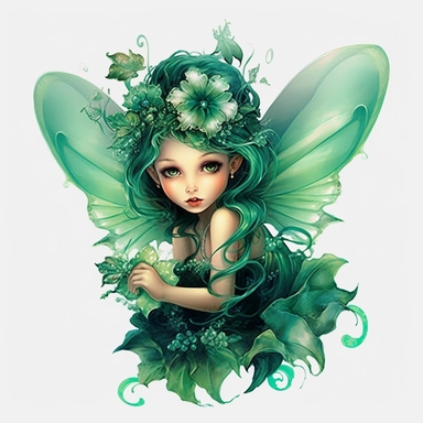 Watercolour beautiful Disney inspired emerald green queen baby forest fairy beautiful Disney inspired emerald green forest fairy with beautiful flawless features, magnificent wings, compelling realistic beautiful vibrant eyes perfect hands and feet beautiful realistic intricate detailed forest fairy perfect forest fairy magnificent details , PNG image,ultra highly detailed, 18k, sharp focus, bright photo with vibrant colours, digitally enhanced,photographic, enhanced graphics, straight, sharp fo