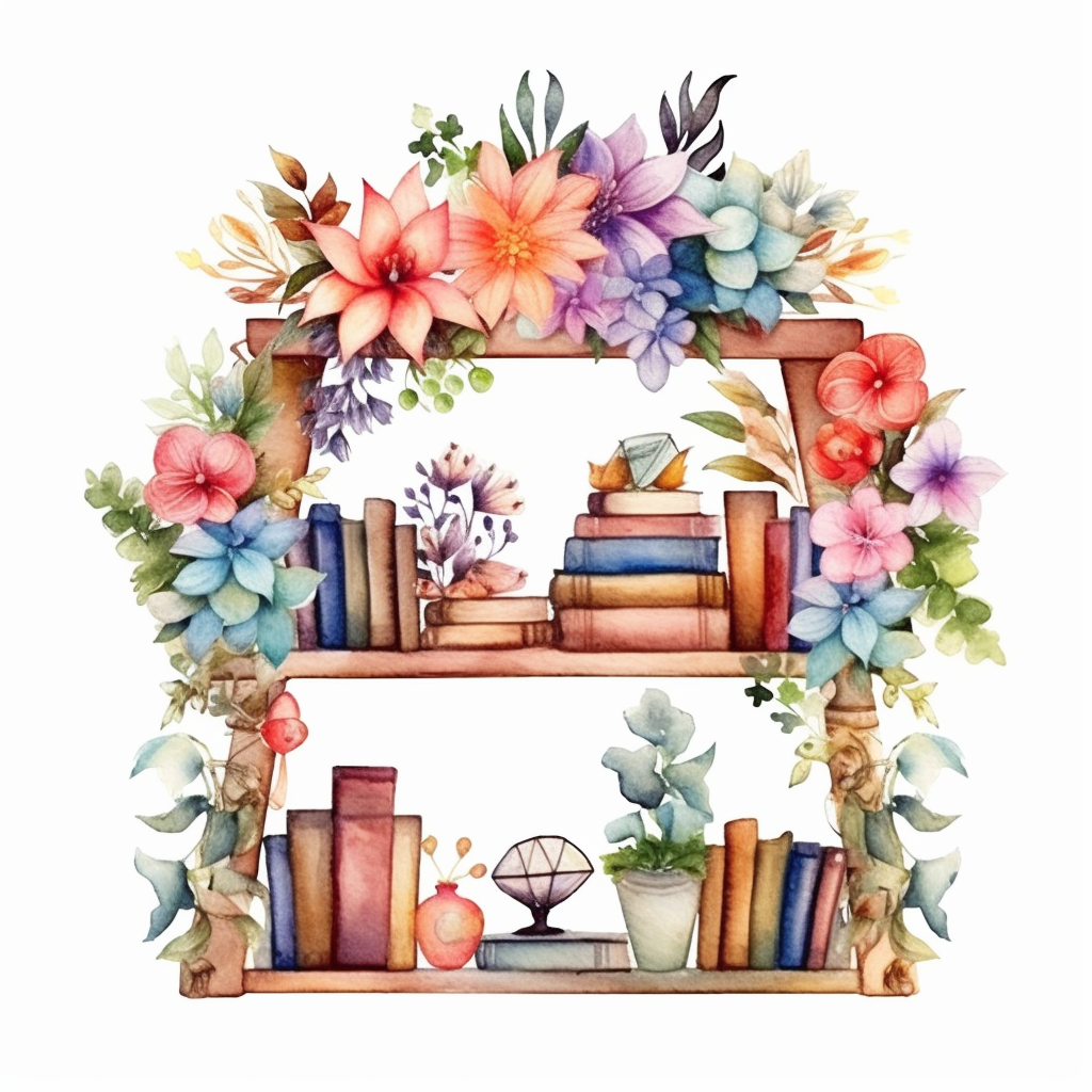 bookshelf cliparts