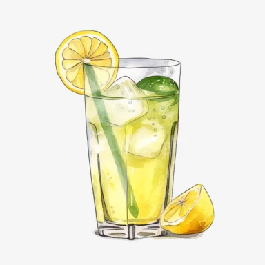 simplified clipart of glass of lemonade, simple shapes, no lines, no outlines, clipart, featured on dribble, cartoon, minimalist, computer vector graphic design clip art, watercolor illustration clipart, watercolour clipart, watercolor illlustration for kids and children, book illustration, print on demand image, PNG tranparent background
