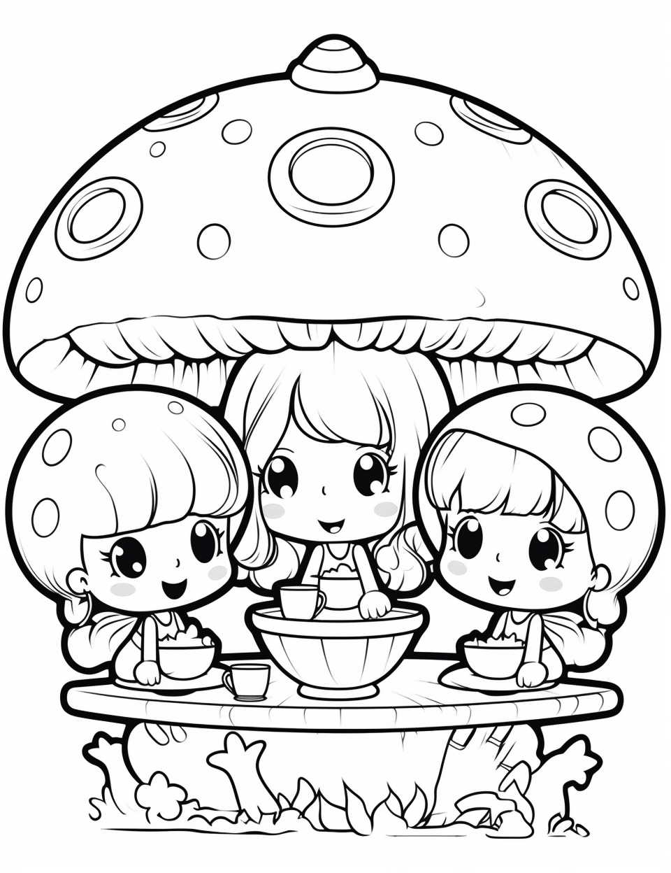 fairy toadstool cliparts