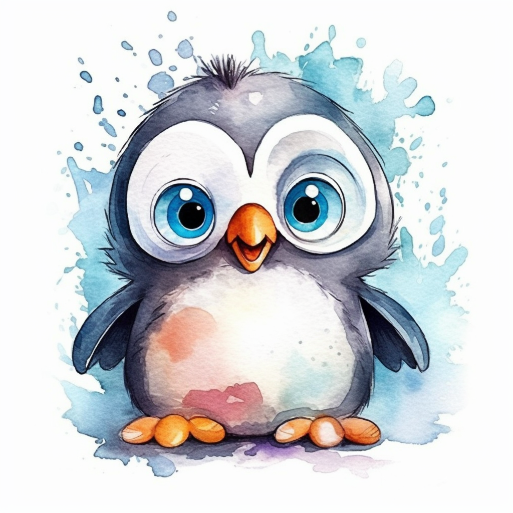 happy penguin cliparts