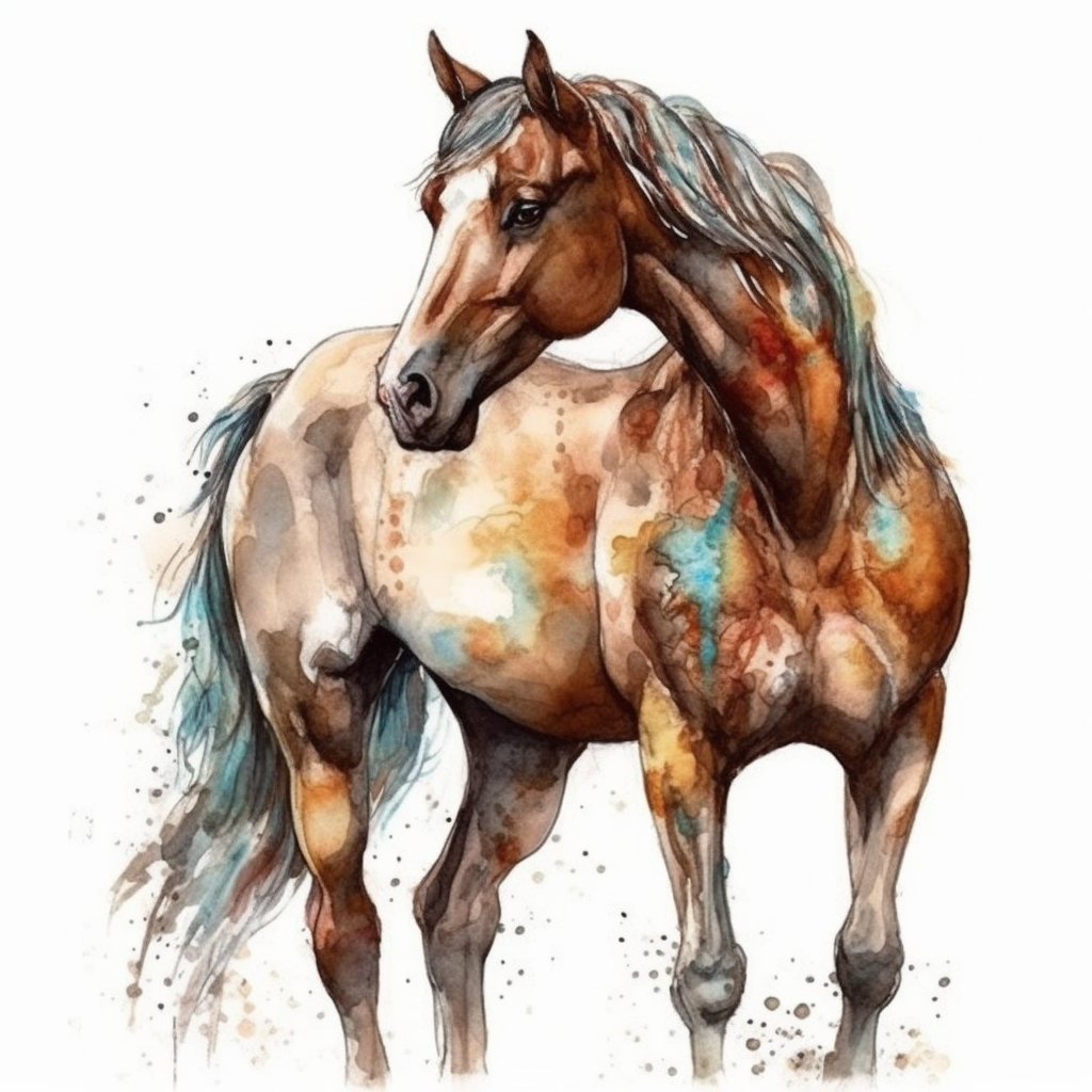 mustang horse clipart