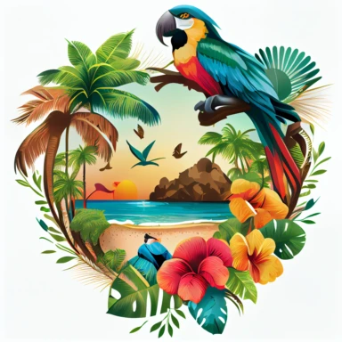 clipart logo tropical