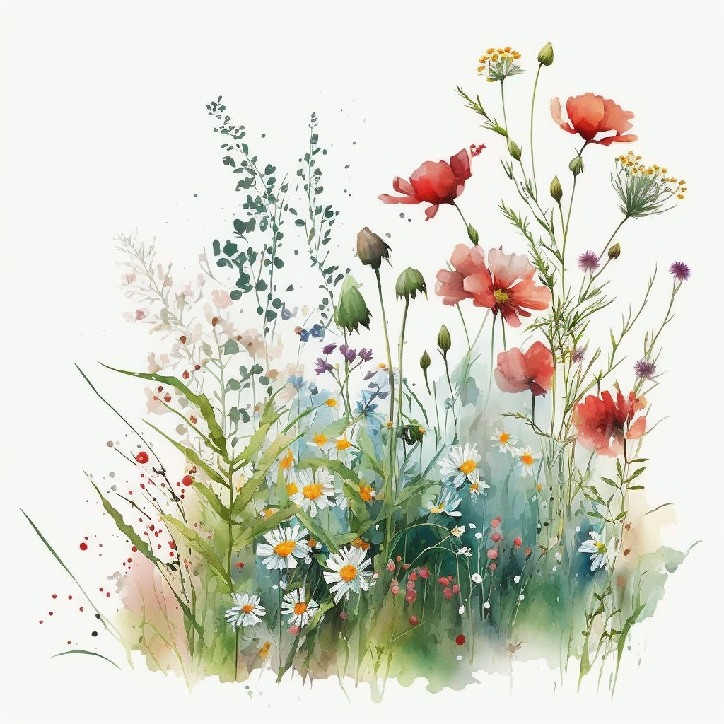 flower bush cliparts