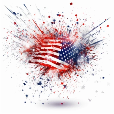 independences day clipart white background