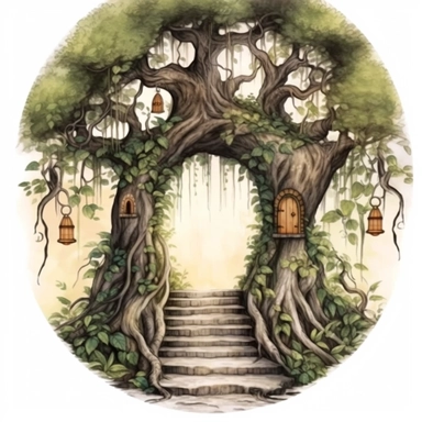forest gate clipart