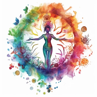 watercolour clipart holistic healing