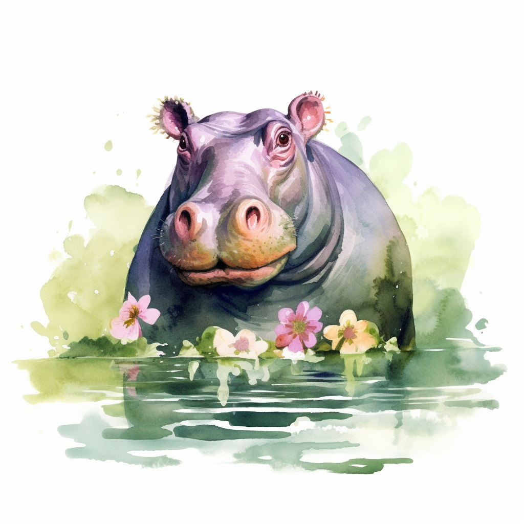 hippopotamus cliparts