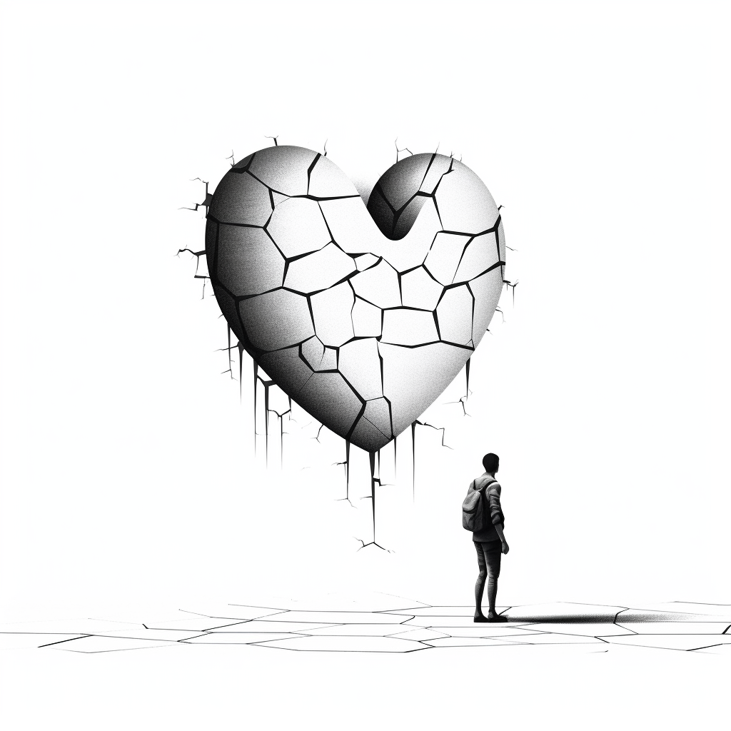 broken heart clipart