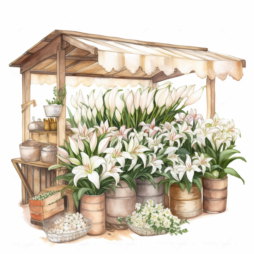 market stall cliparts