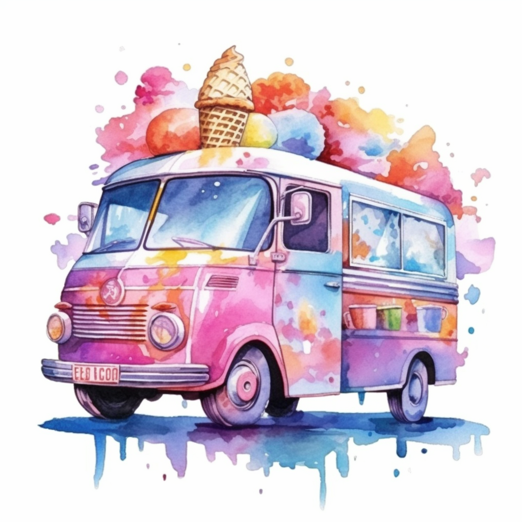 ice cream truck clipart
