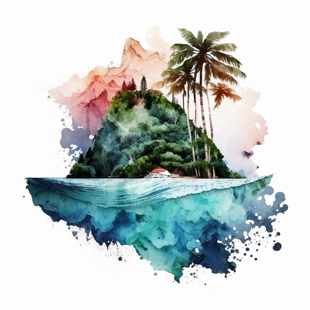 hawaii island cliparts