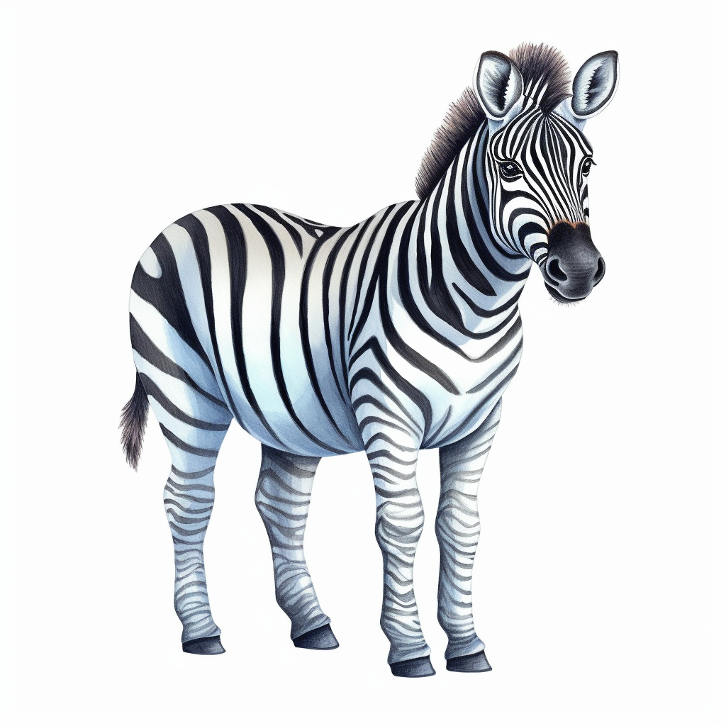 cute zebra clipart