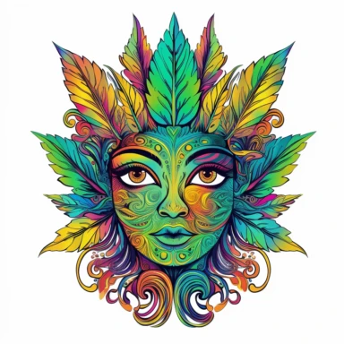 Embark on a mind-bending journey with a psychedelic cannabis clipart collection that merges vibrant colors, intricate patterns, and the iconic cannabis leaf. Visualize a captivating assortment of cannabis-themed clipart, infused with psychedelic aesthetics. Each clipart image showcases the distinctive shape of the cannabis leaf adorned with mesmerizing patterns, vivid colors, and trippy elements. Let the psychedelic colors burst forth, creating an explosion of vibrant hues that evoke a sense of 