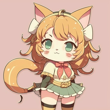 anime style kitty clipart