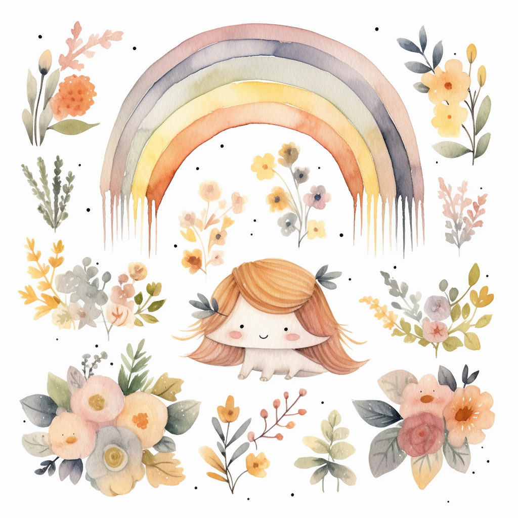 color rainbow cliparts