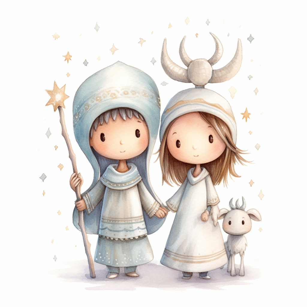 cute nativity cliparts