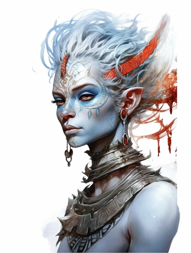 avatar character, clipart png, realistic, digital painting, WHITE BACKGROUND, fantasy style, realistic, painting, watercolor, 8k, ultra details,