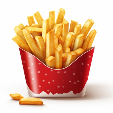 french fries, clipart