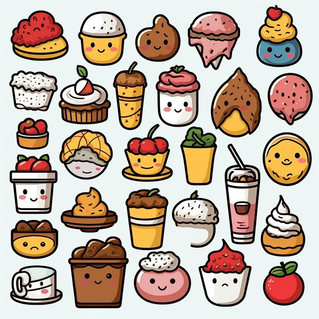 Free: Report Abuse - Dessert Cute Drawings Of Food - nohat.cc
