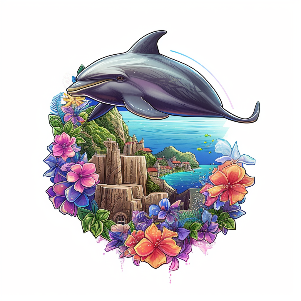 dolphin cliparts vector