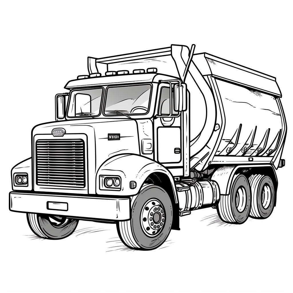garbage truck clipart