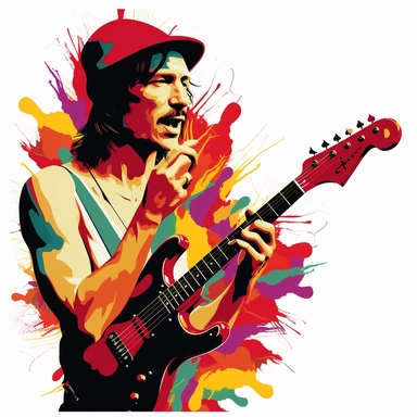 Red Hot Chili Peppers rock band. Clipart. Graphic print