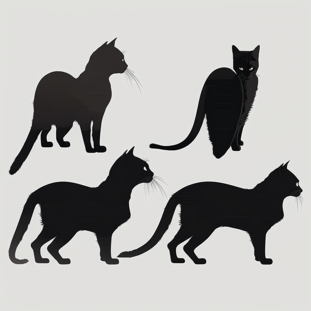 cat profile cliparts