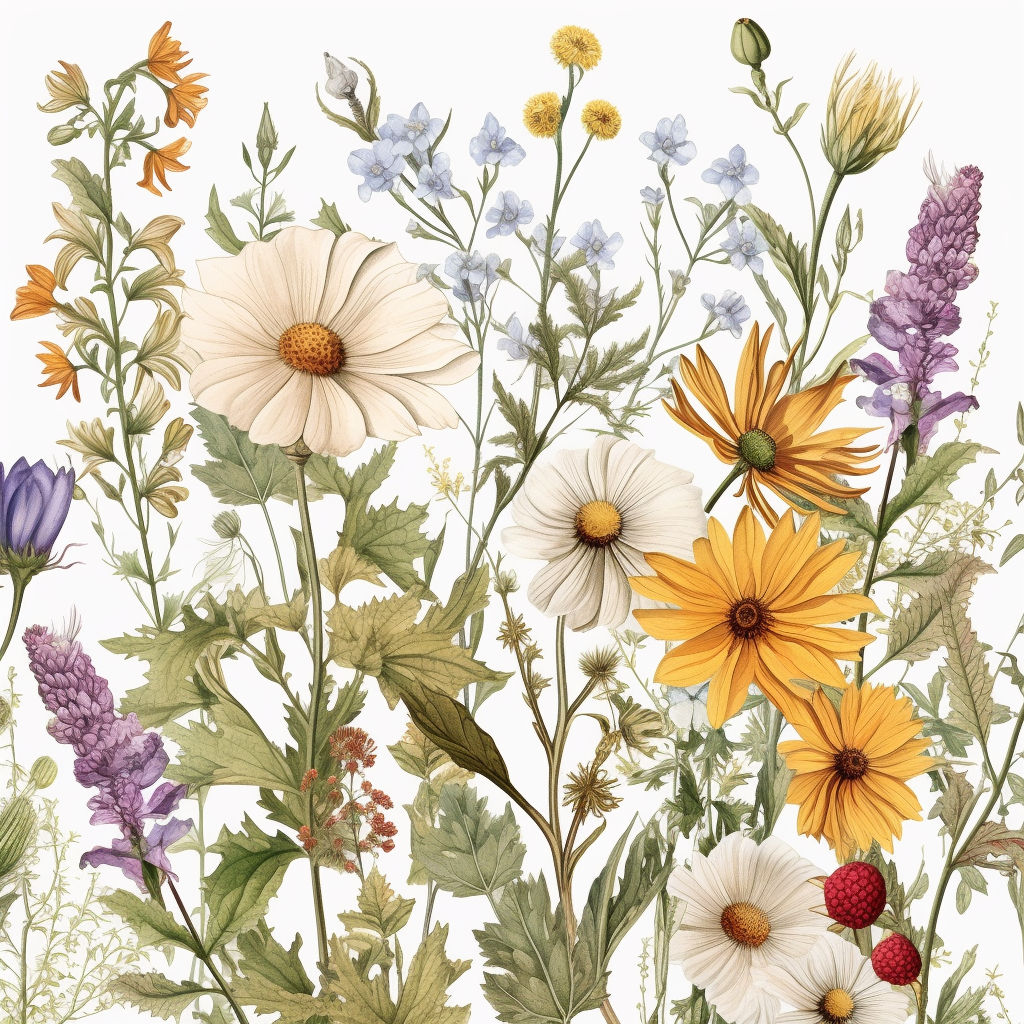 flowers border clipart