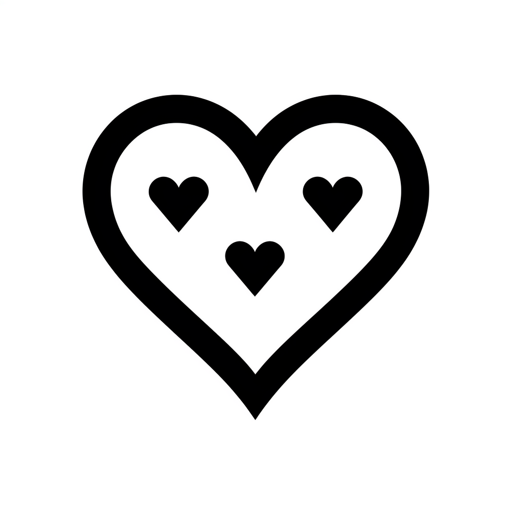 heart silhouette cliparts