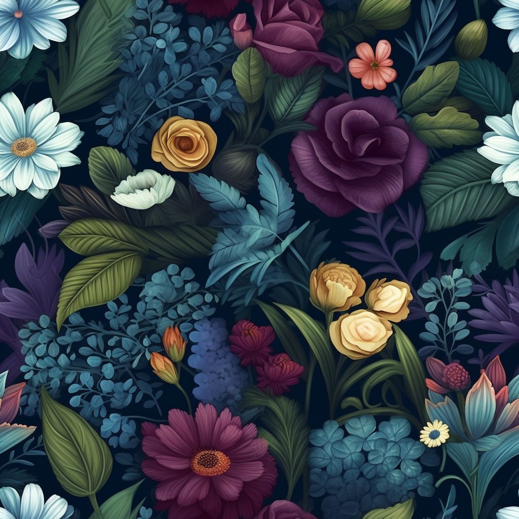 green floral cliparts