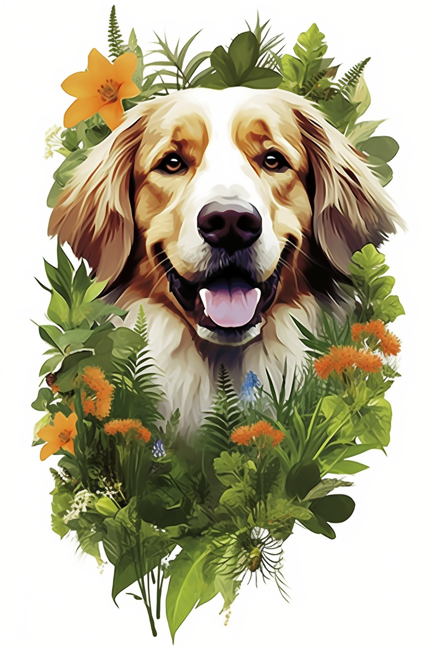 dog sunset cliparts