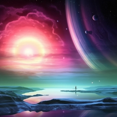 Clipart, A beautiful aurora on a distant gas giant, hyperrealistic, hyper high definition