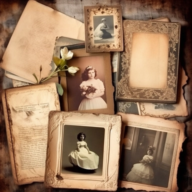 Vintage Photo Album Frames instant download ephemera, printable, digital collage, diary/junk journal, altered art, mixed media, clipart