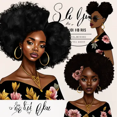 Fashion girl clipart, Girl boss clipart, Black girl png, Afro girl clipart, Black girl magic, Boss lady clipart, Black woman clipart, goodnotes, 2: 3, 4k