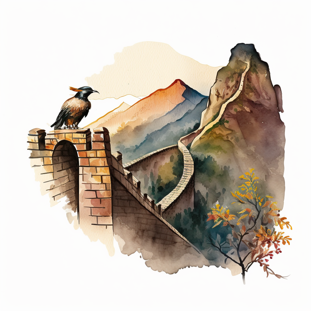 great wall of china clipart