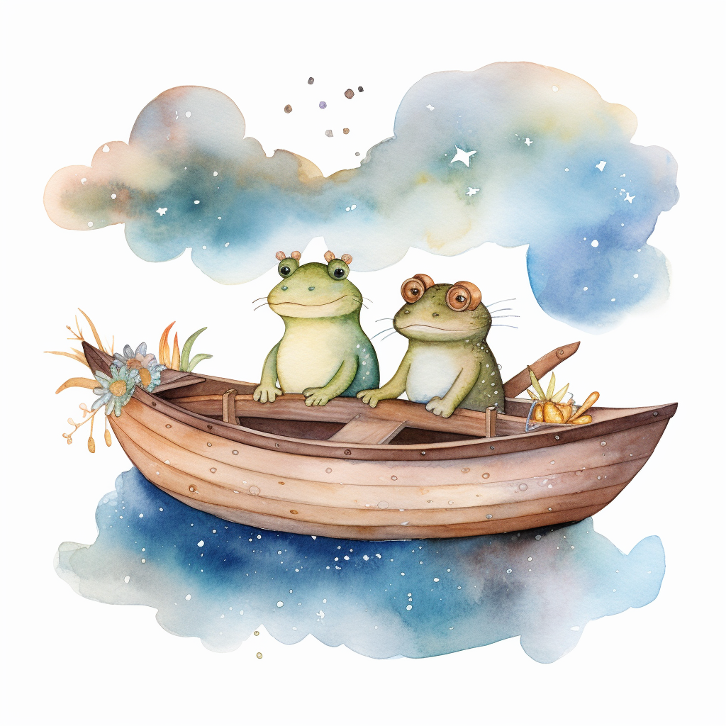 frog and toad clipart