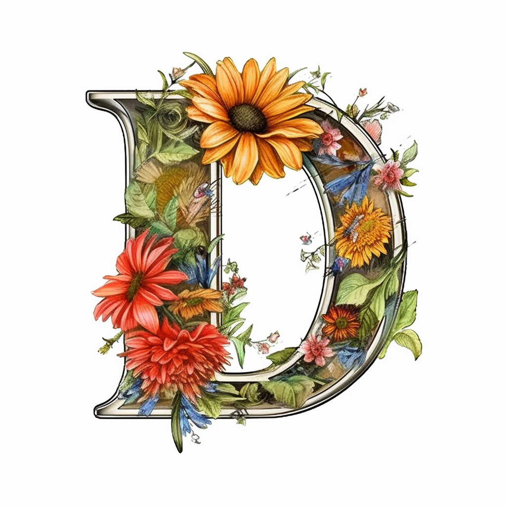 d alphabet cliparts