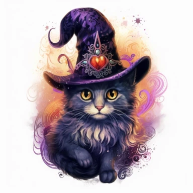 cat for royal witch, jewelled, no background, watercolor, witchcraft, magical mystery art, very detailed, 8k - @veloonaP (Waiting to start) Cute Beautiful Happy Face Baby toucan Full body Sublimation Clipart,Cartoon,hyper realistic, intricate detail, illustration style,high solution,on the white background