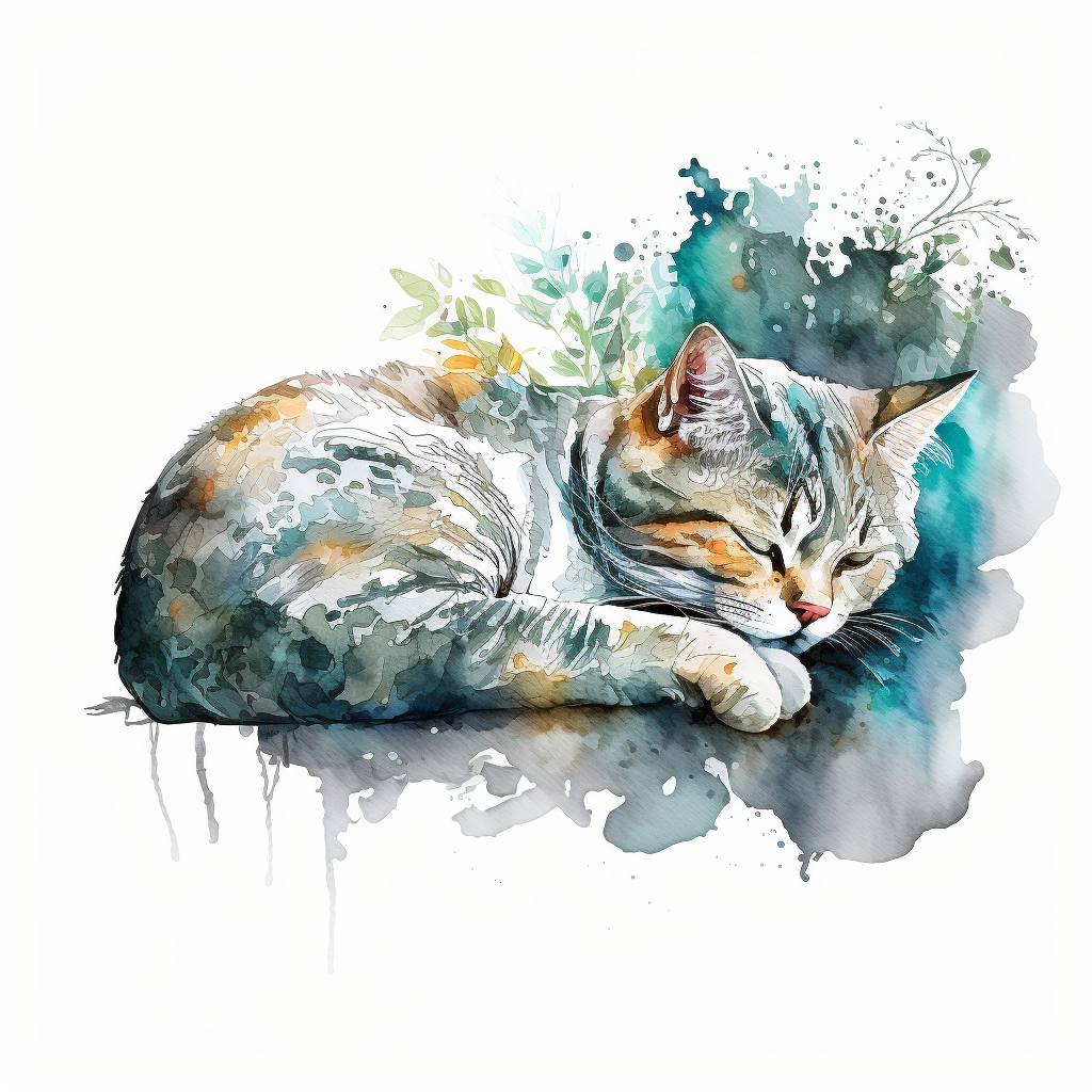 lazy cat cliparts